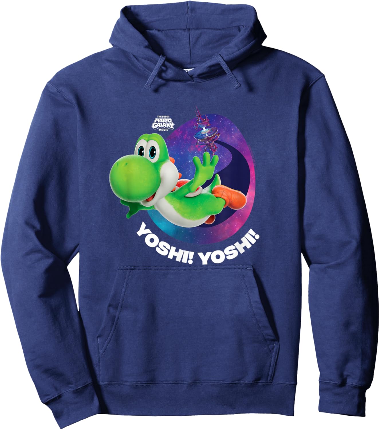 The Super Mario Galaxy Movie Yoshi Soars Hoodie - Hoodie | Navy