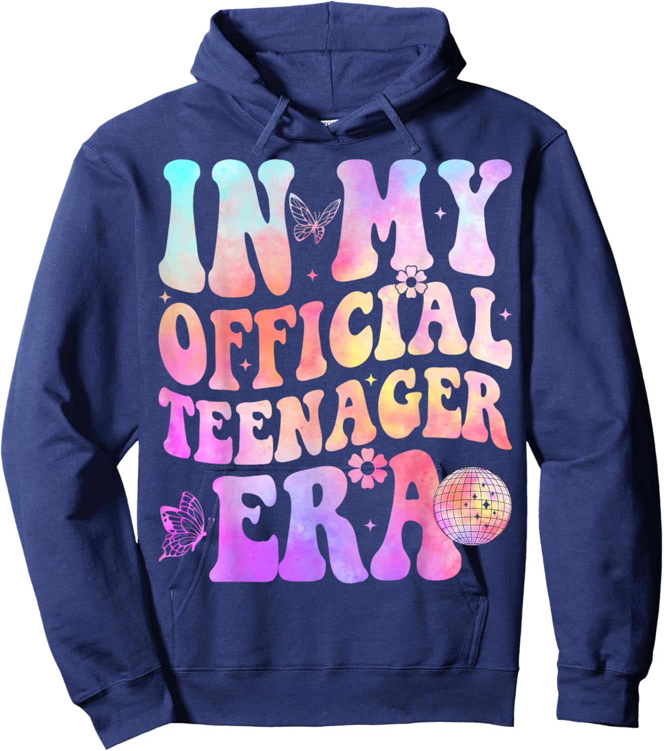 in My Official Teenager Era - 13th Birthday Hoodie - Hoodie | Navy