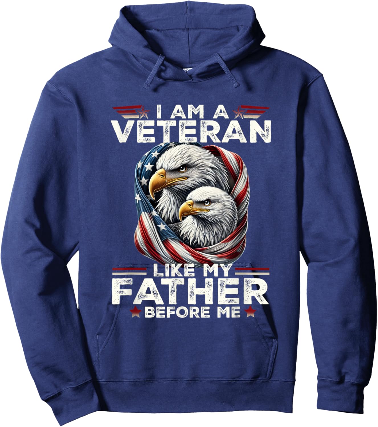 I Am a Veteran Like My Father Before Me Hoodie - Hoodie | Navy
