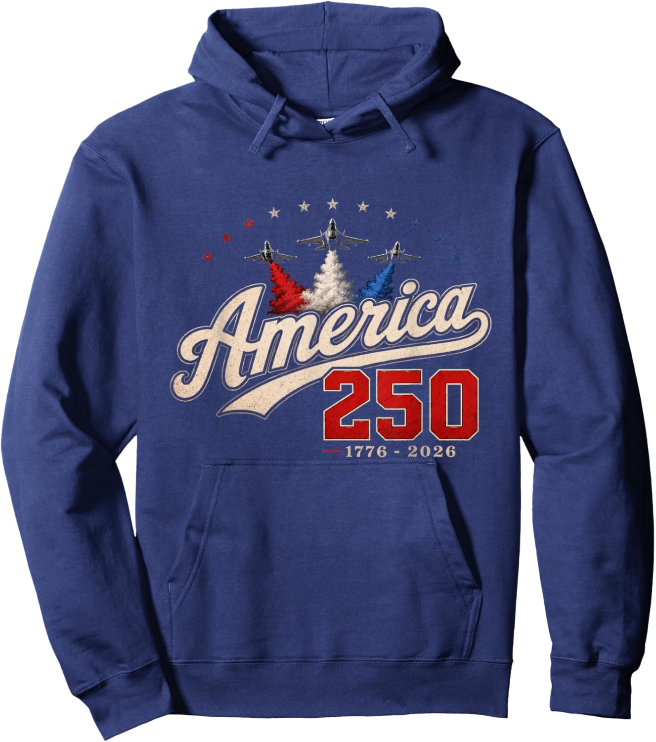 250 Anniversary USA 4th of July Patriotic 250 Years American Hoodie - Hoodie | Navy