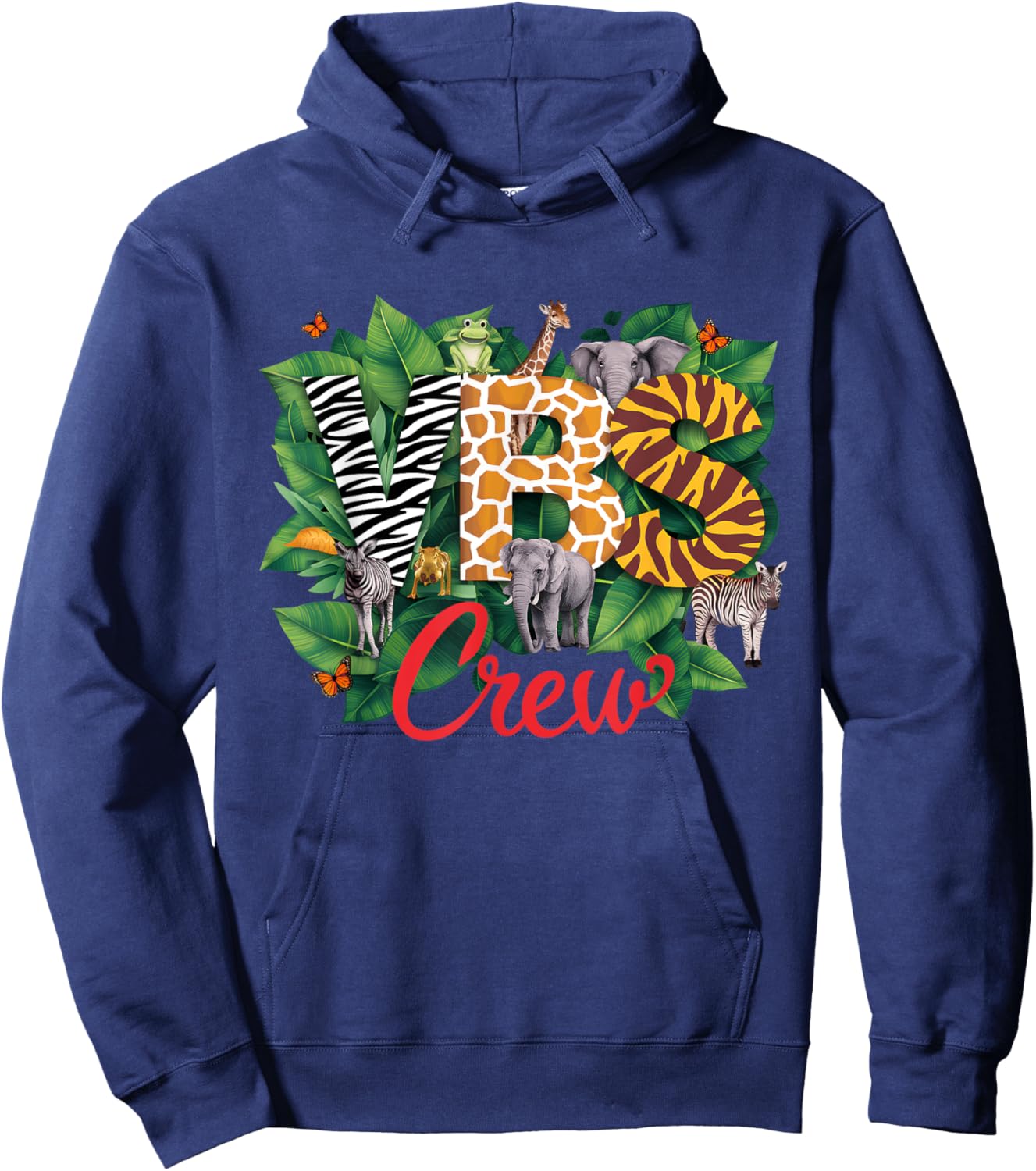 VBS Crew VBS 2026 Vacation Bible School Jungle Adventures Hoodie - Hoodie | Navy