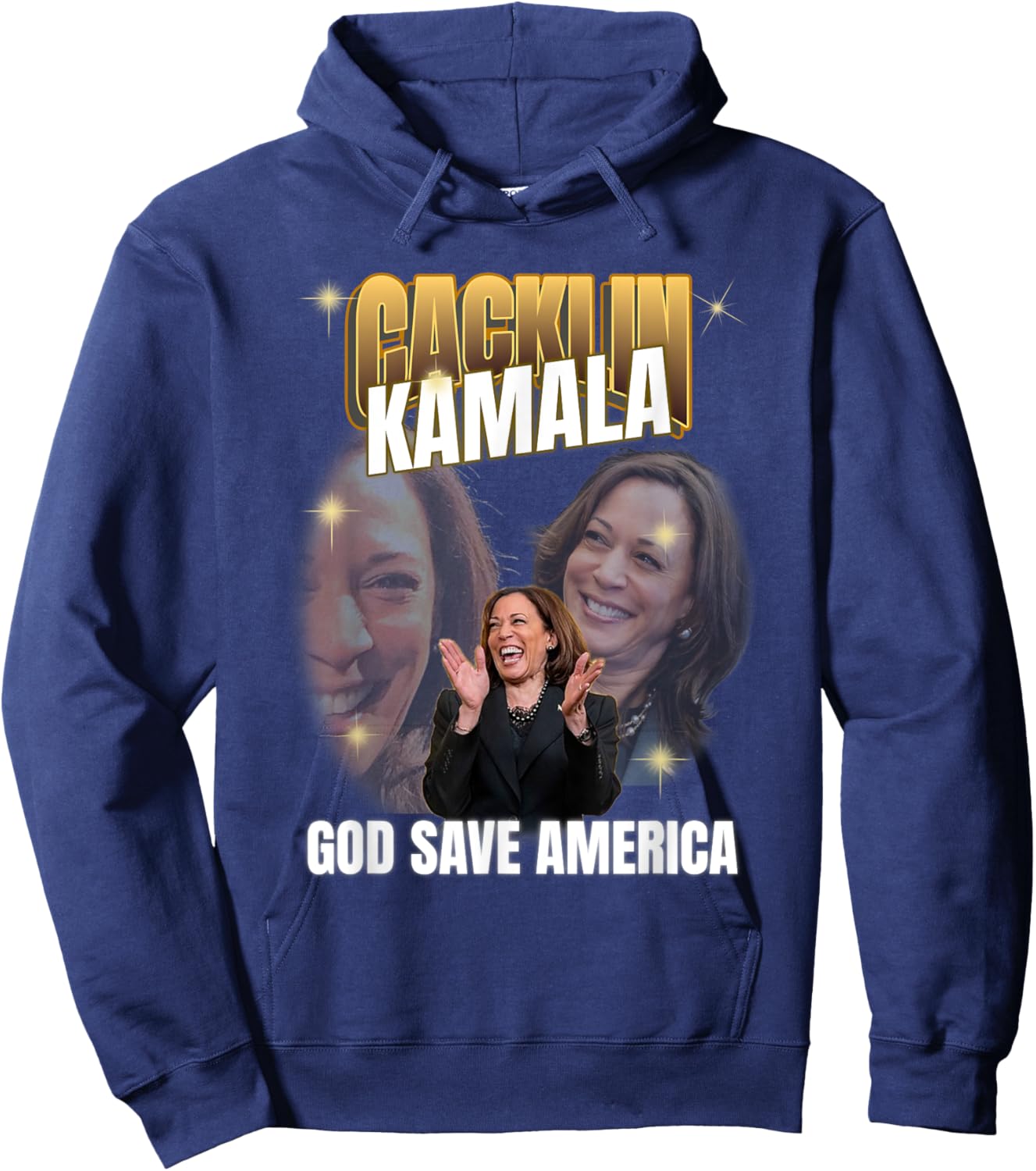 Funny Anti Laughing Kamala Harris Election Hoodie - Hoodie | Navy