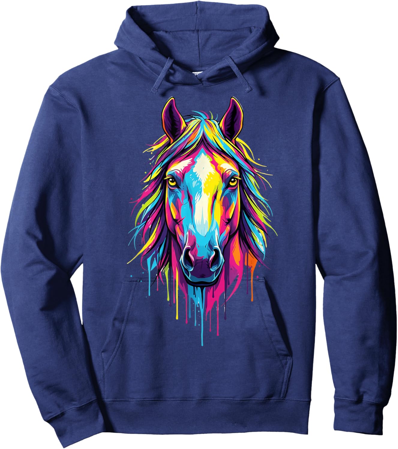 Aux Teintes Vives Design Artistique Hoodie - Hoodie | Navy