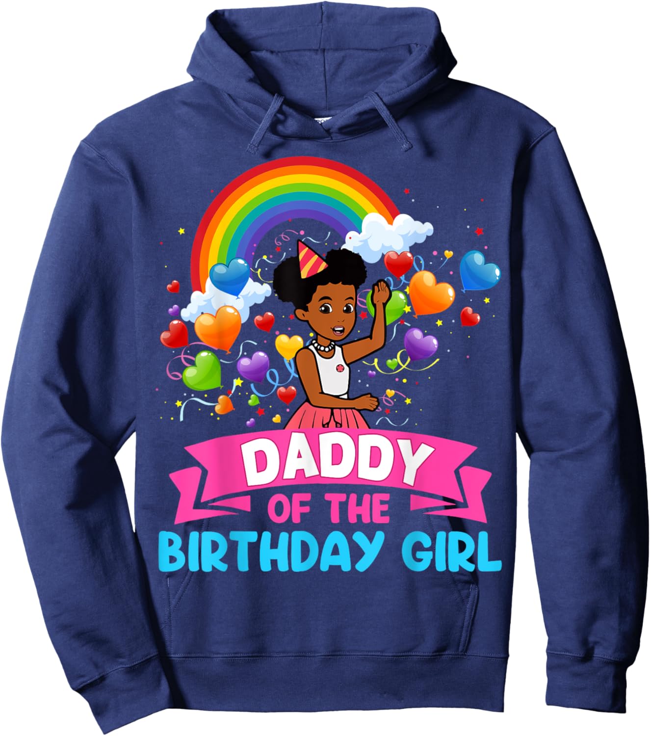 Daddy Of Birthday Girl Gracie Birthday Dolls Girl Party Hoodie - Hoodie | Navy