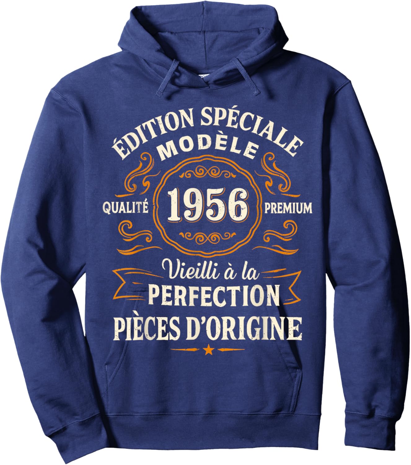 70th Birthday Gift Special Edition 1956 Vintage Hoodie - Hoodie | Navy