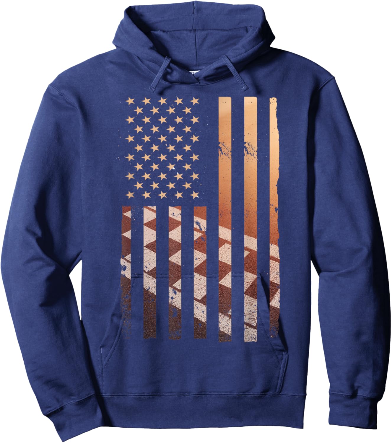 American Flag Racing Race Car USA Family Matching Pit Crew Hoodie - Hoodie | Navy