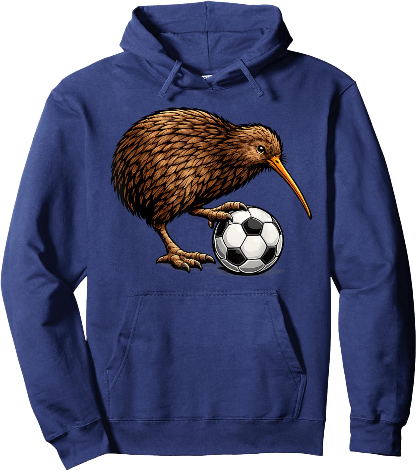Lustiger Kiwi-Vogel mit Fußball Neuseeland Fan Design Hoodie - Hoodie | Navy