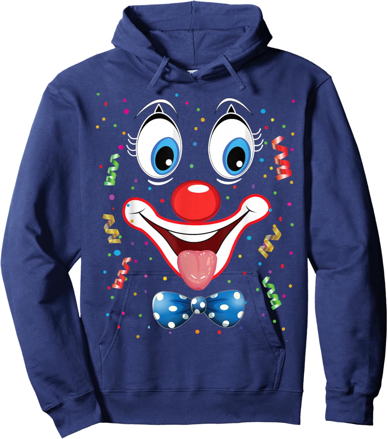 Clown Karneval Kostüm Clownskostüm Clowns Fasching Hoodie - Hoodie | Navy