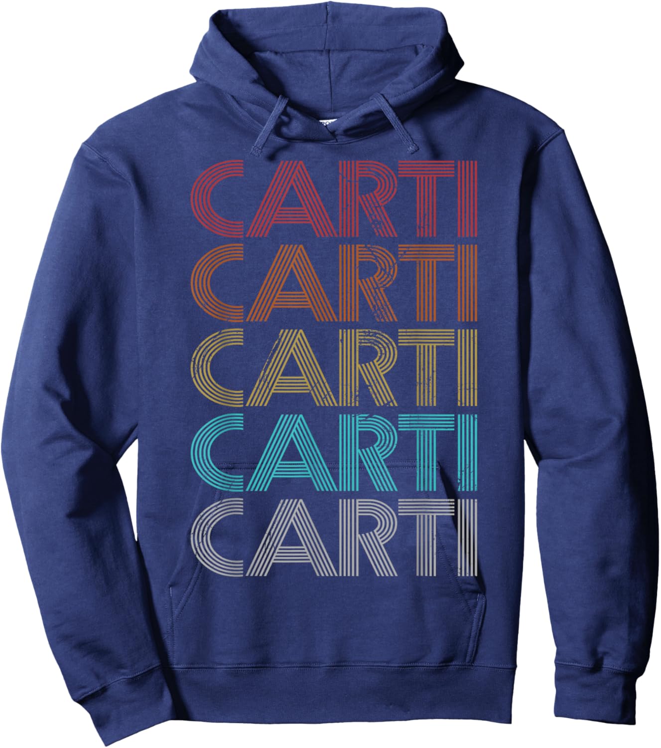 Retro Vintage Carti Hoodie - Hoodie | Navy