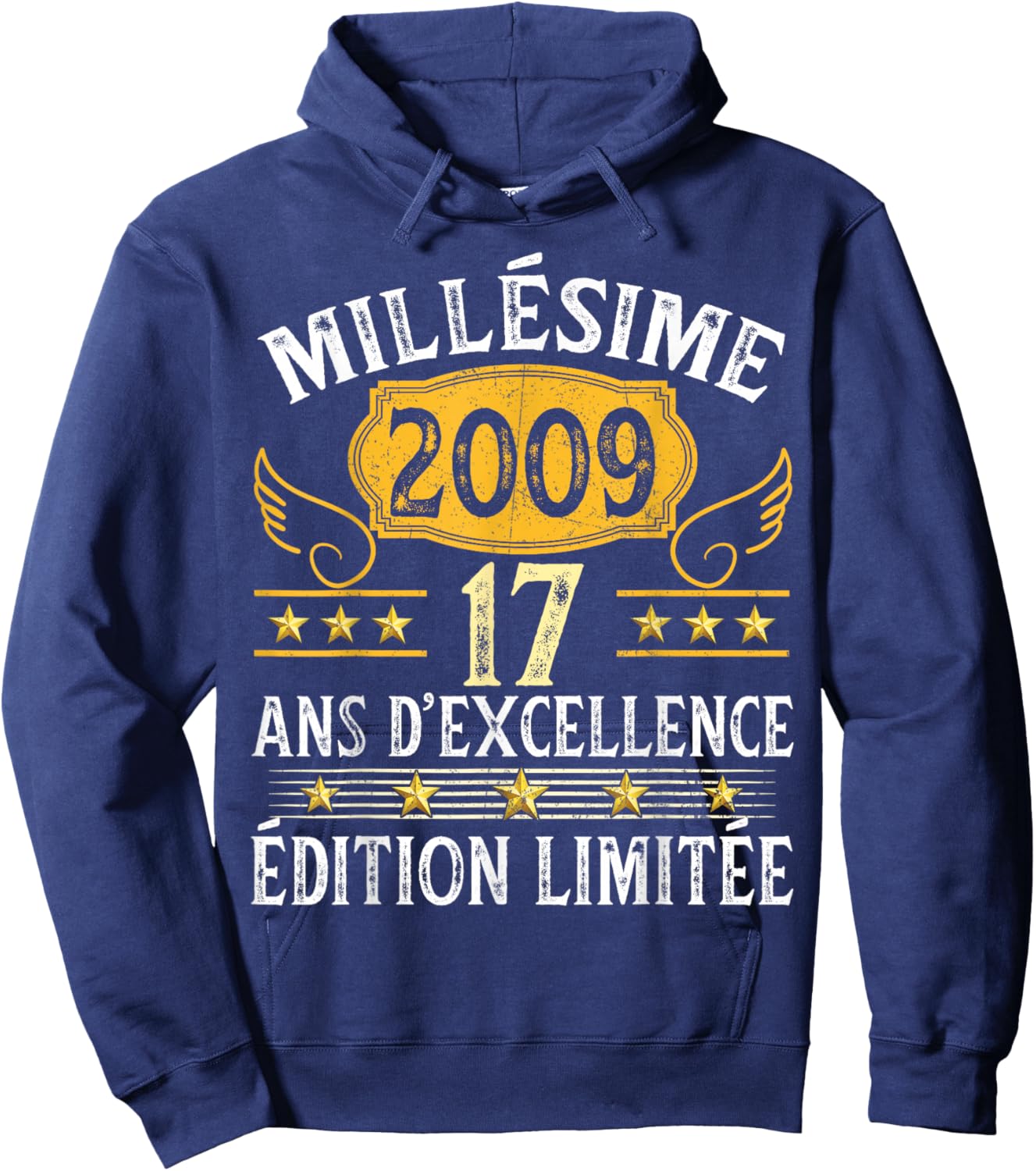 Vintage 2009 17 Ans Anniversaire Homme Garcon Millésime 2009 Hoodie - Hoodie | Navy