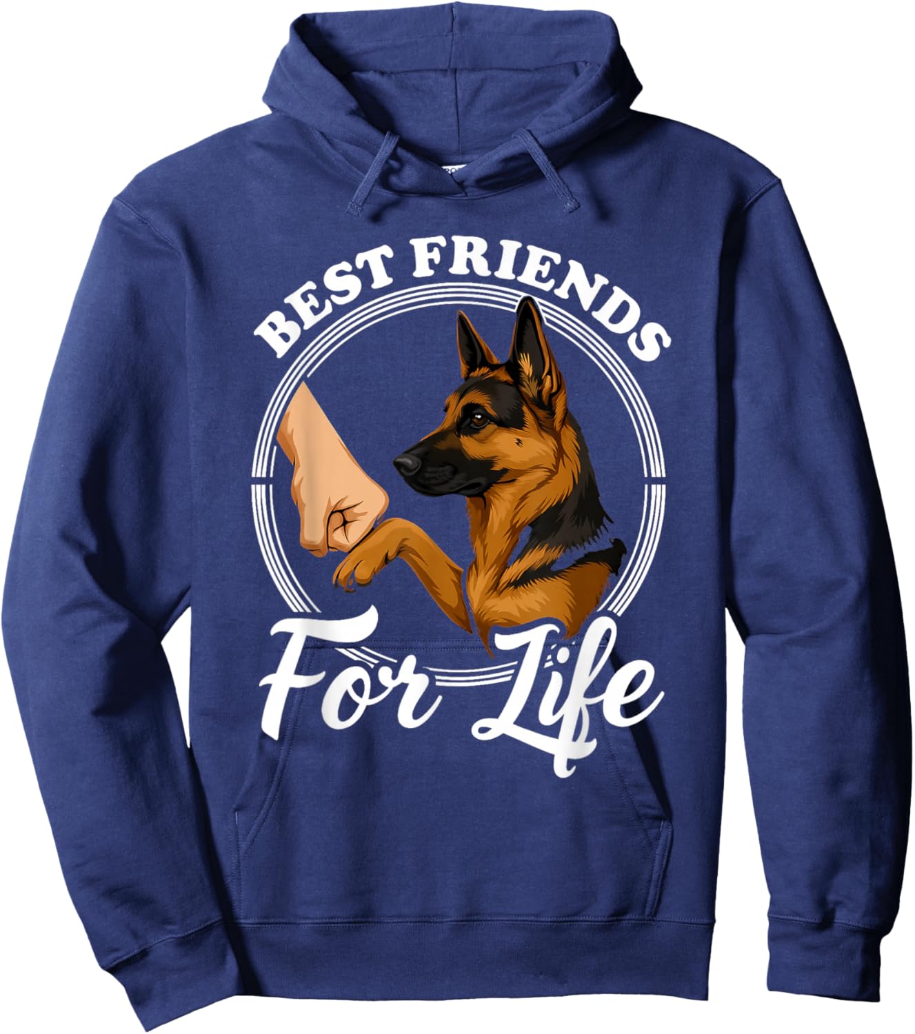 German Shepherd Lover Design Beautiful German Shepherd Hoodie - Hoodie | Navy