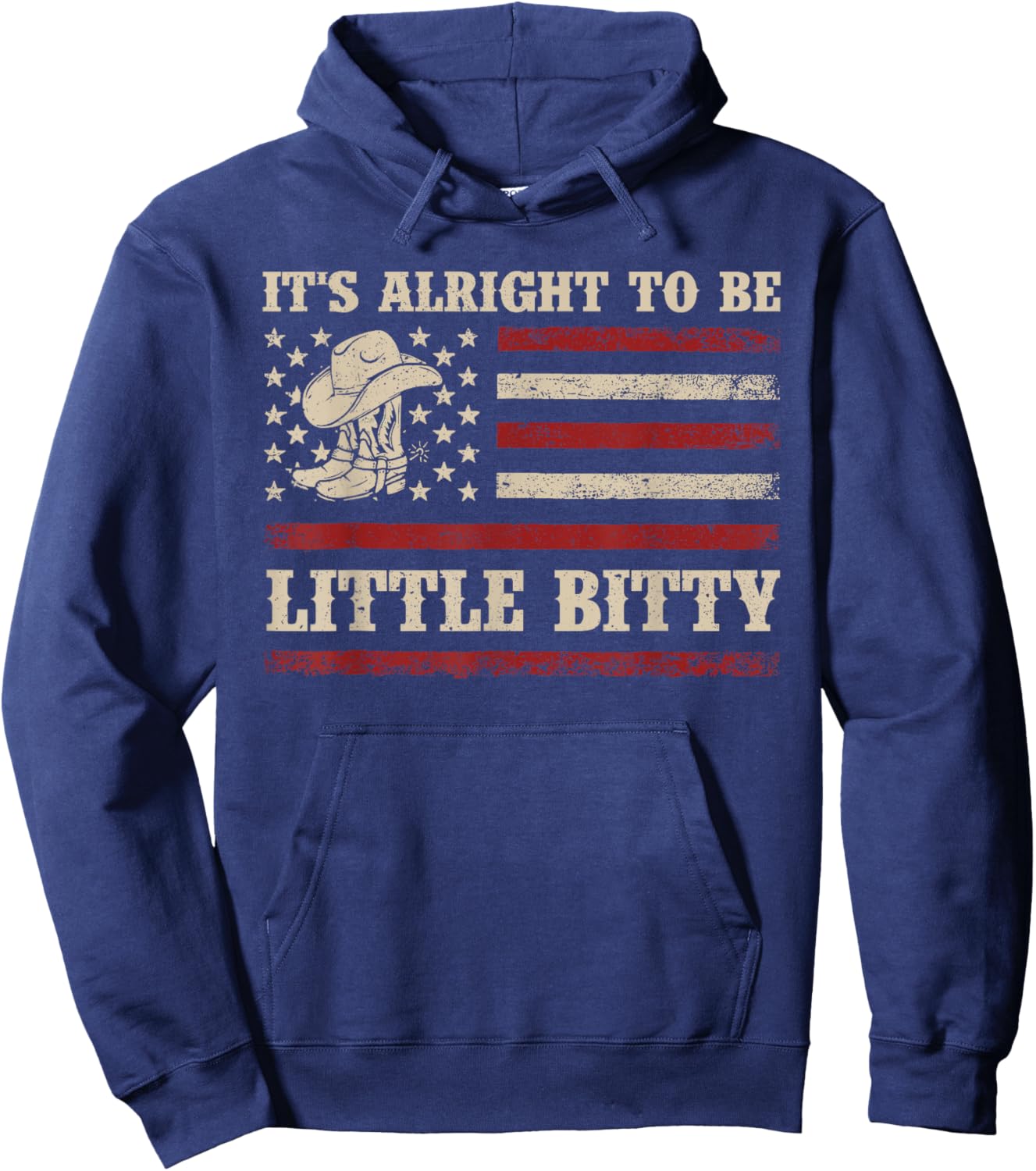 It’s Alright To Be Little Bitty Country Music Toddler Hoodie - Hoodie | Navy