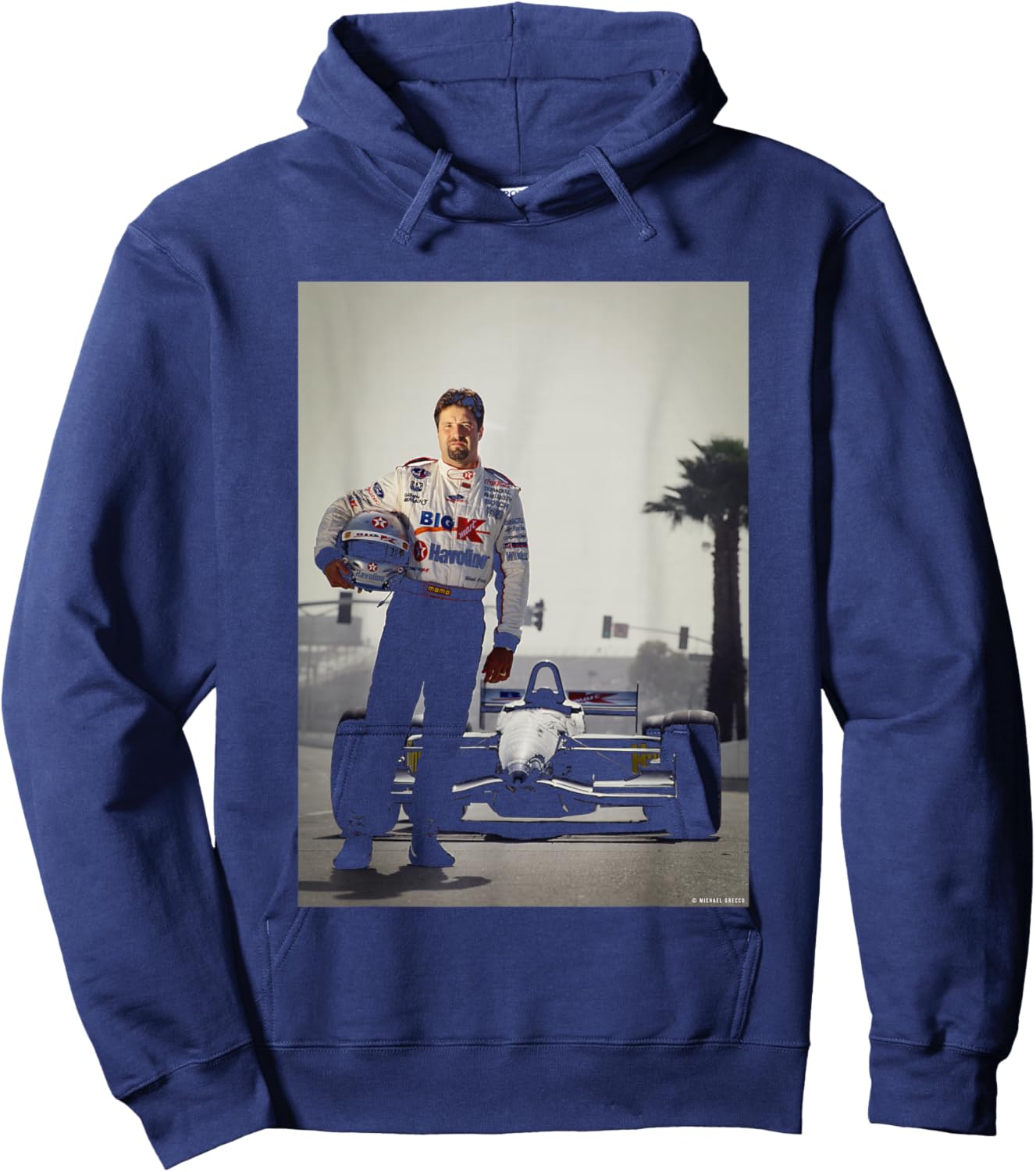 Michael Mario Andretti F1 Long Beach Prix Michael Grecco Hoodie - Hoodie | Navy