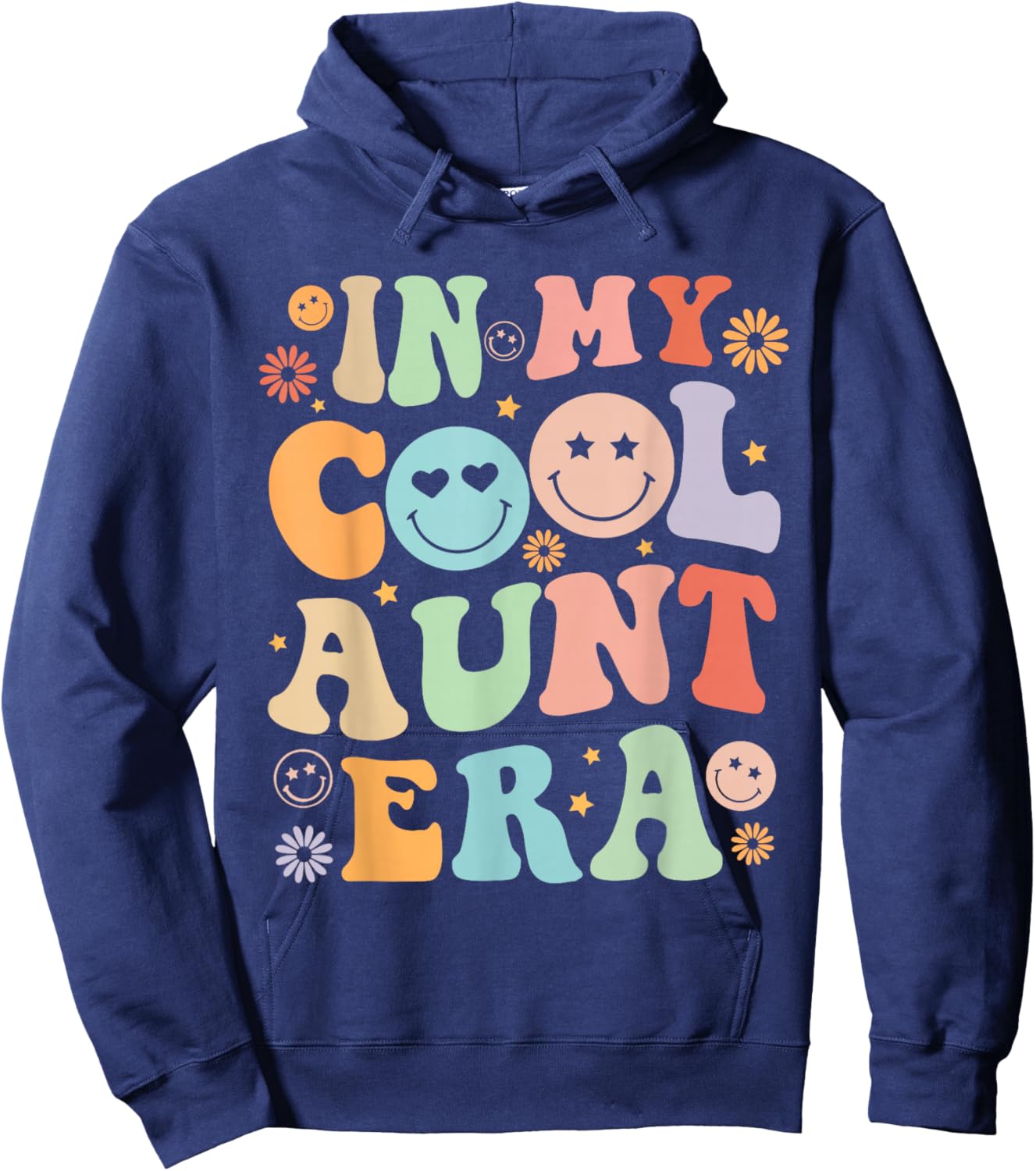 Auntie Aunt Baby Announcement Mother's Day Women Girl Hoodie - Hoodie | Navy