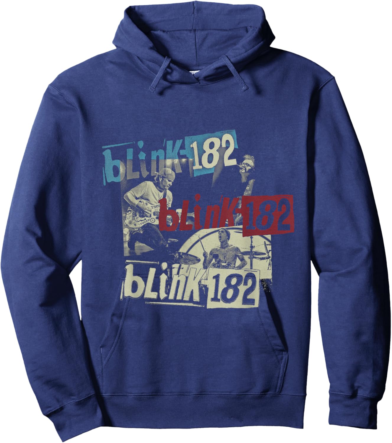 Official Blink-182 Photo Hoodie - Hoodie | Navy