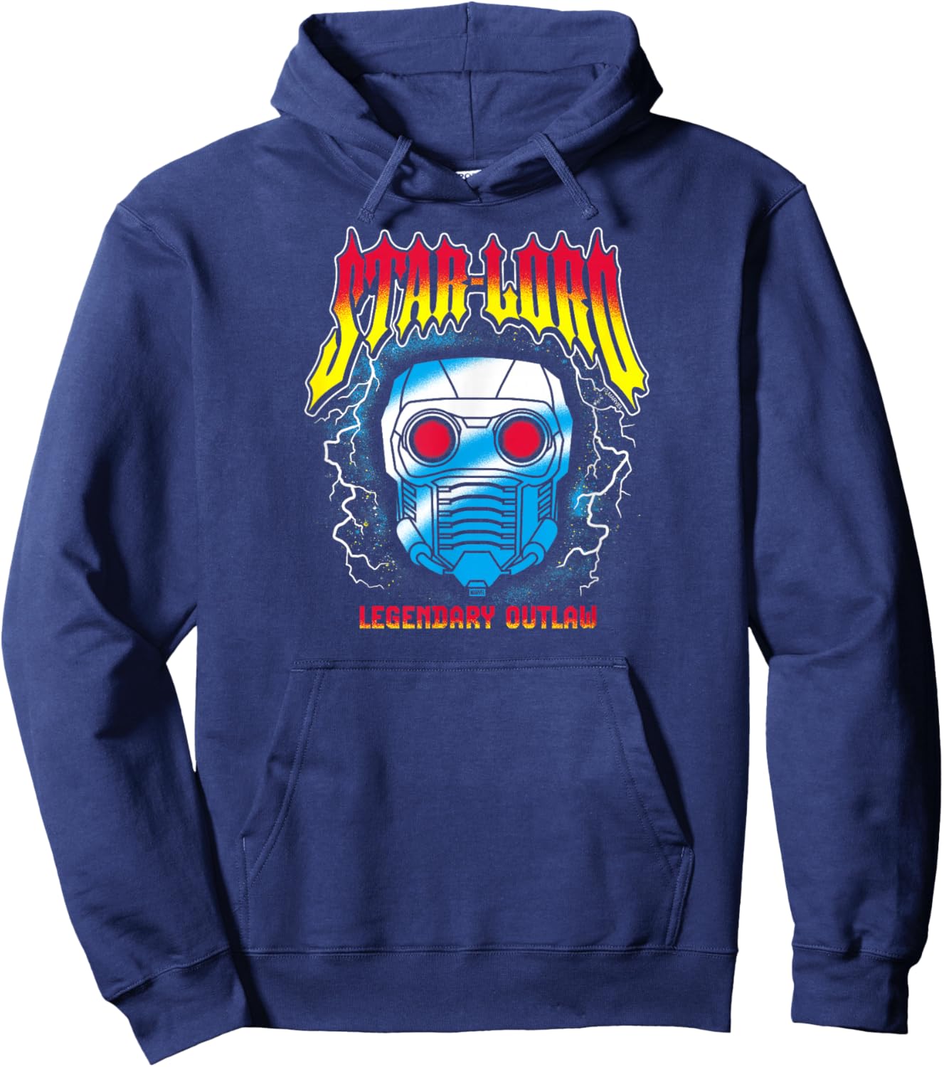 Guardians Of The Galaxy - Star Lord Metal Inspired Hoodie - Hoodie | Navy