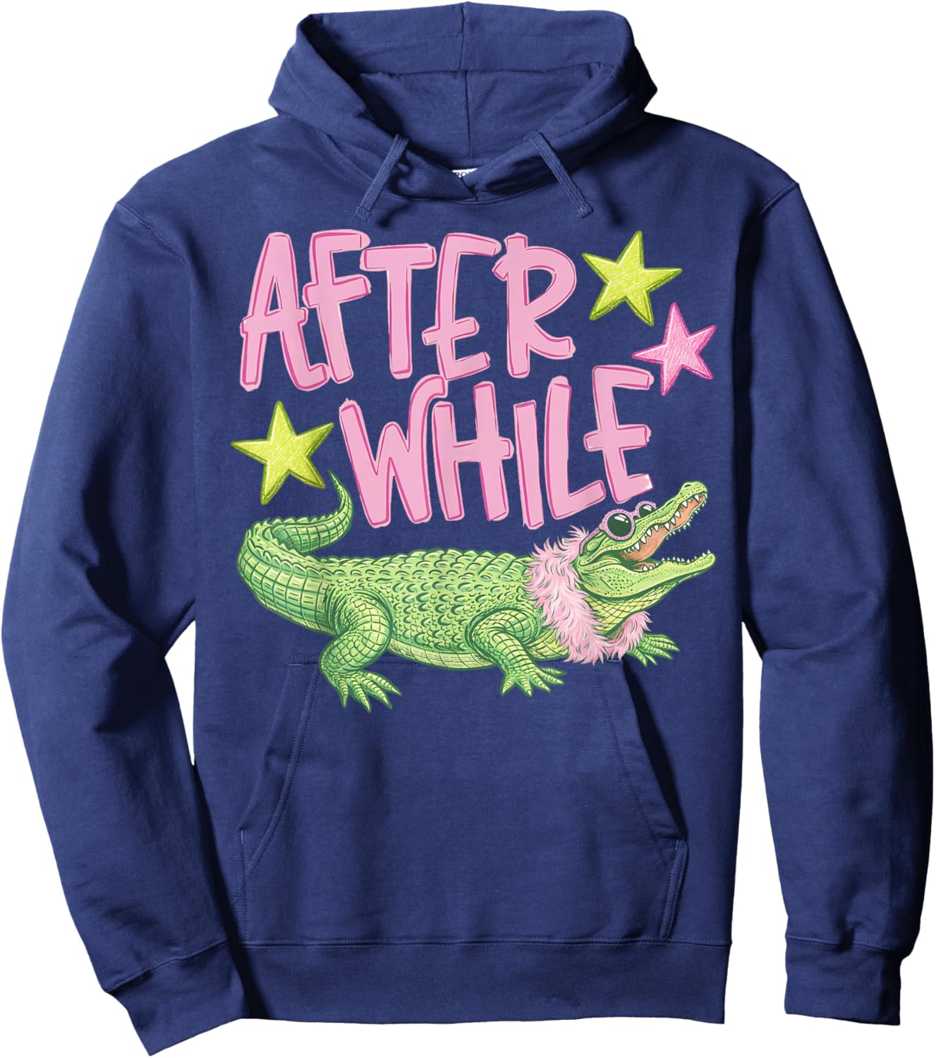 After While Crocodile Later Gator Funny Last Day of School Hoodie - Hoodie | Navy