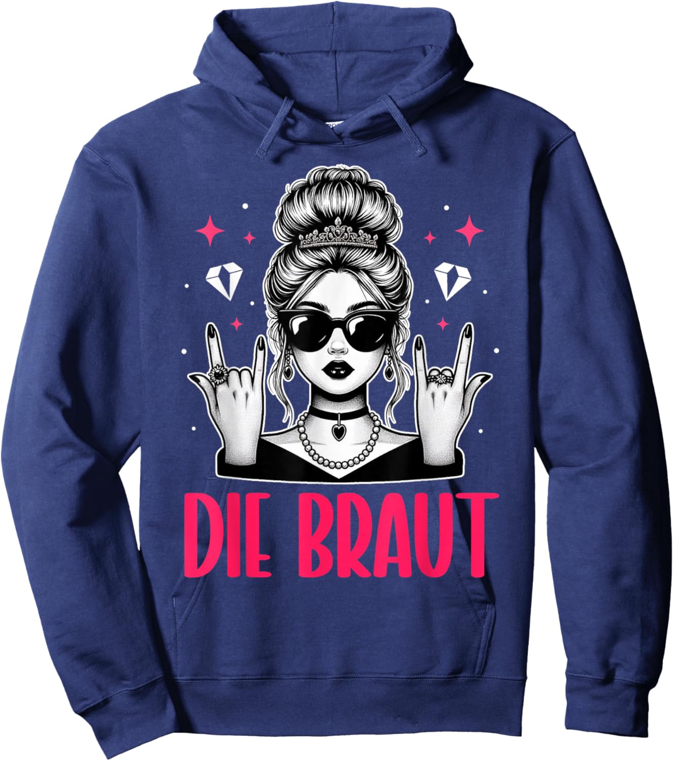 Die Braut Junggesellinnenabschied Bachelorette Trauzeugin Hoodie - Hoodie | Navy
