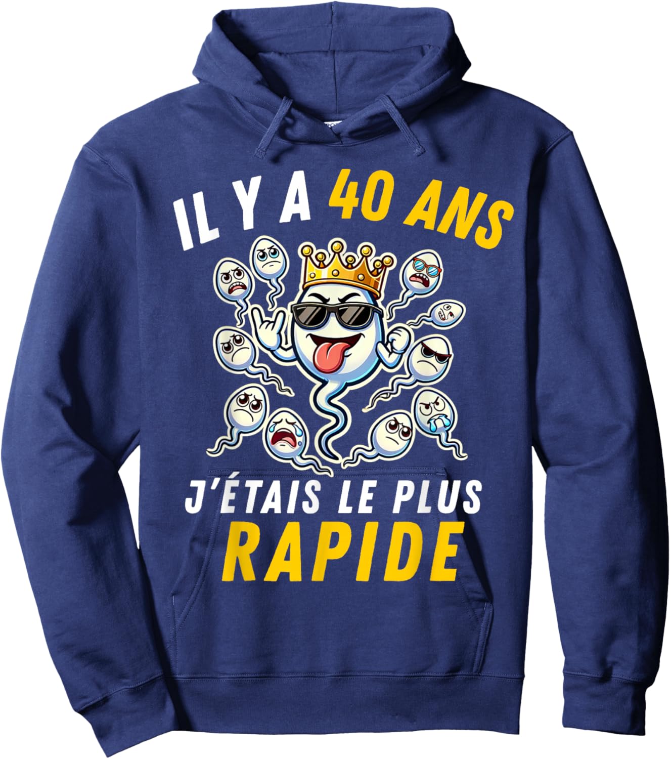 Gift Humour 40th Anniv 1986 Birthday 40 Years Man Hoodie - Hoodie | Navy