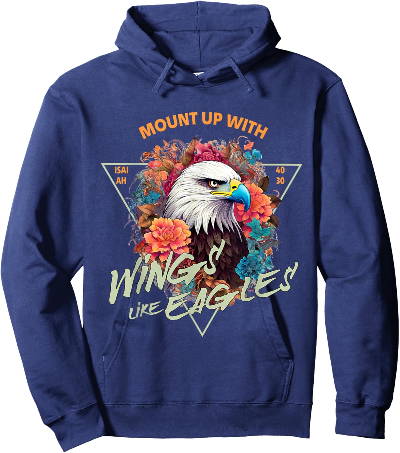 Those who hope in the Lord will renew their strength 24 Hoodie - Hoodie | Navy