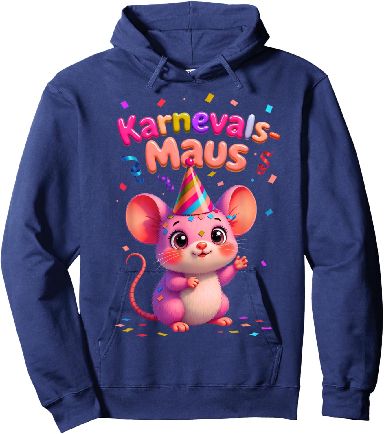 Carnival Mouse Cute Fancy Dress Motif and Children Hoodie - Hoodie | Navy