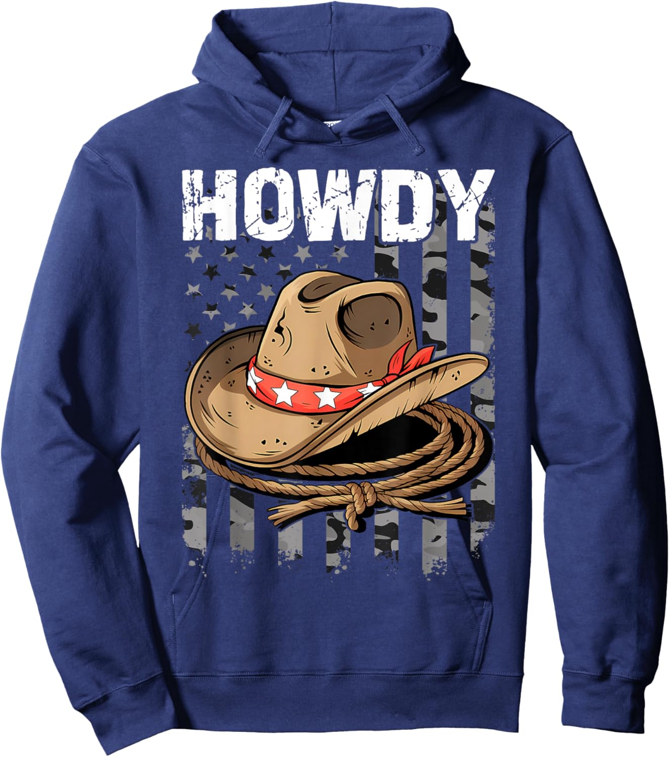 Howdy Cowboy Hoodie - Hoodie | Navy