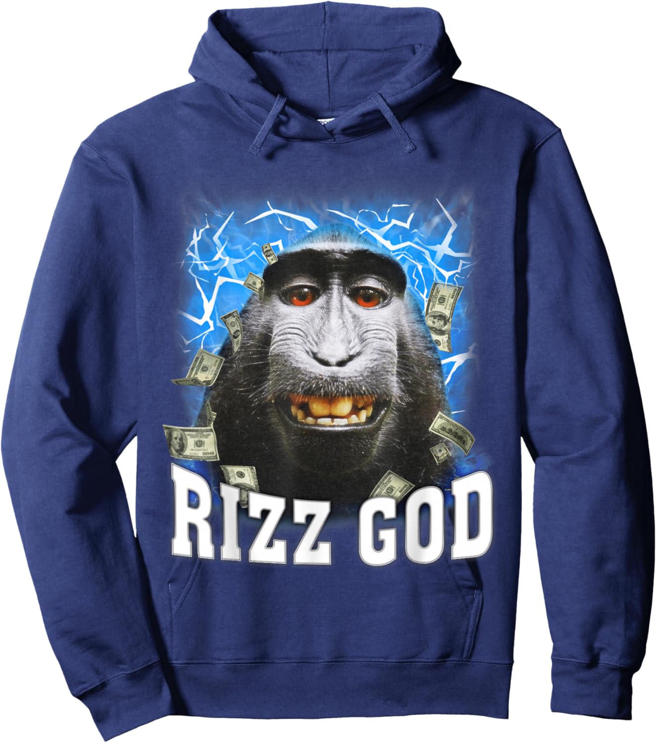 Rizz God - Funny Rizz Rizzler Trending Meme Funny Rizz Hoodie - Hoodie | Navy