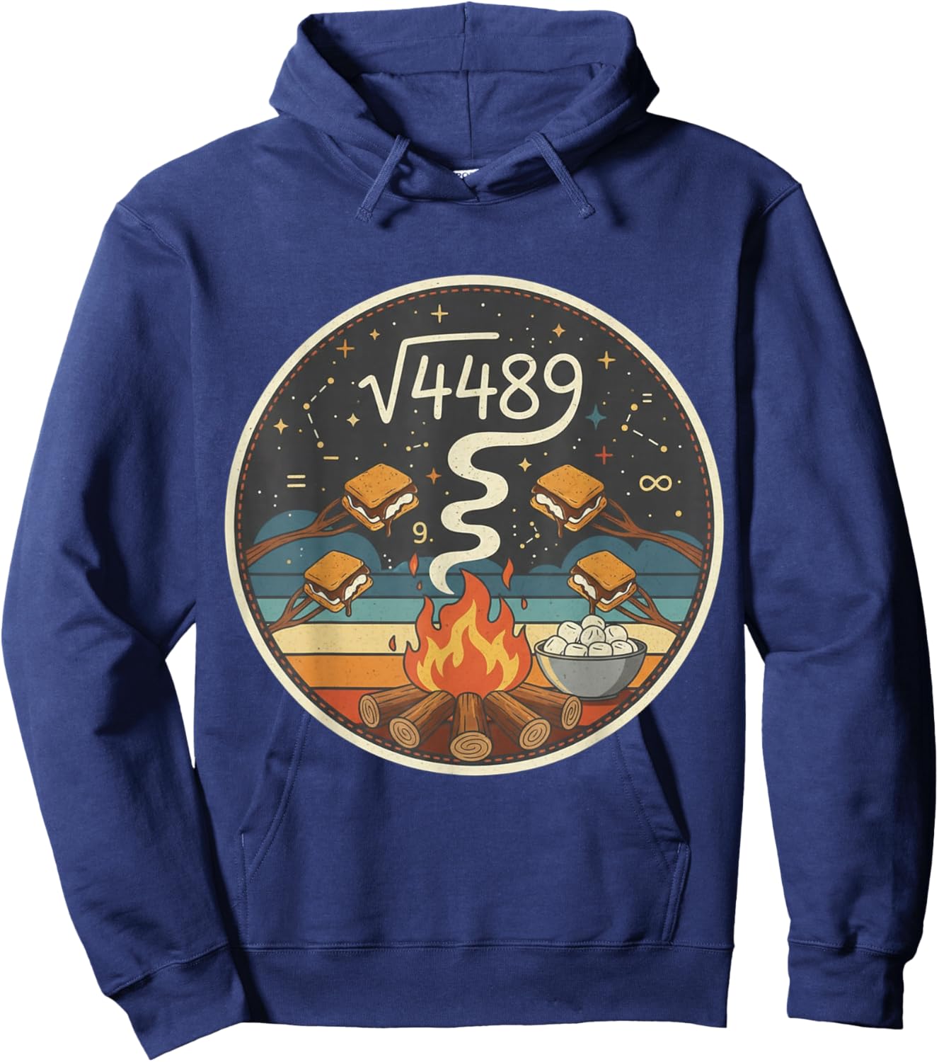 Smores 67 Meme Square Root 4489 Slang Six Seven Math Teacher Hoodie - Hoodie | Navy