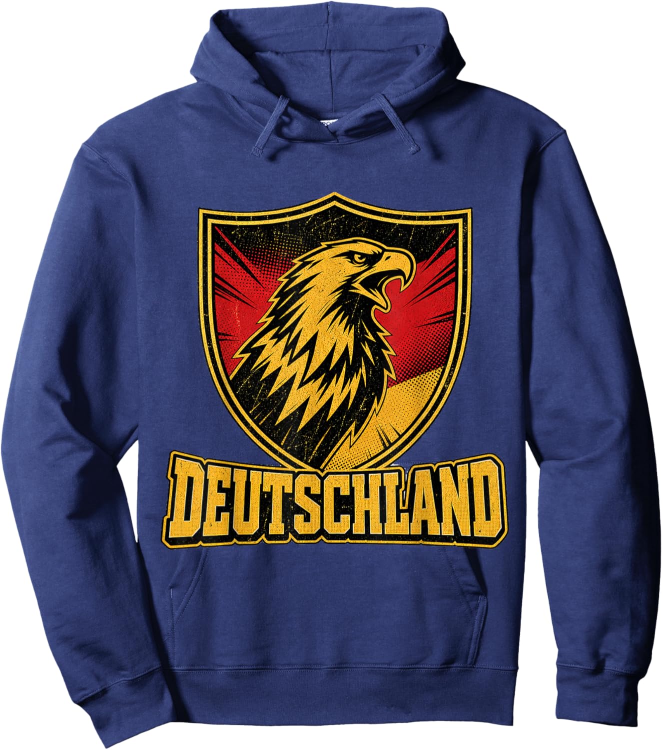 Deutschland Adler - Fan Design Schwarz Rot Gold Hoodie - Hoodie | Navy