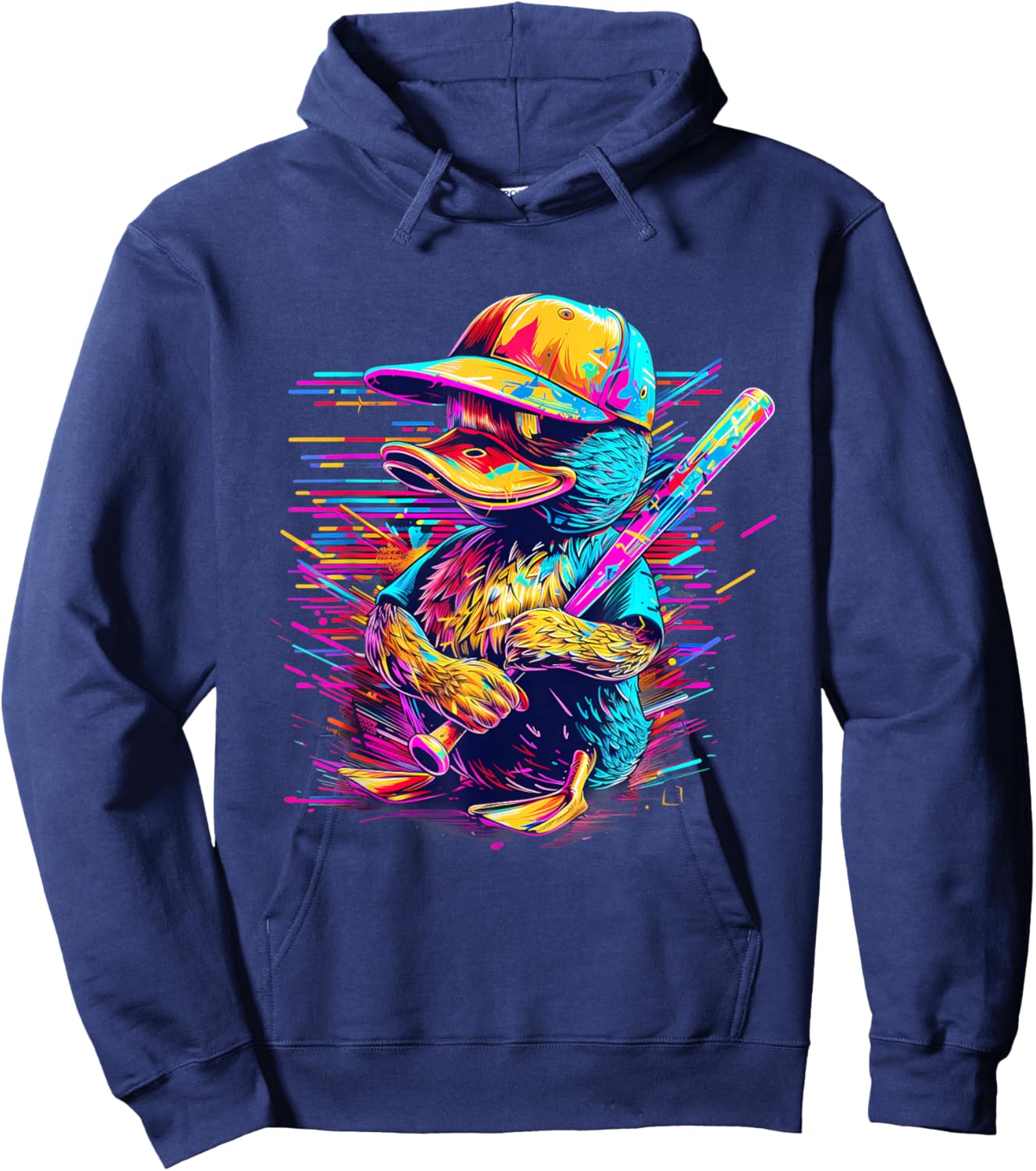 Rubber Duck Rubber Duckie Baseball Player Rubber Duck Lover Hoodie - Hoodie | Navy