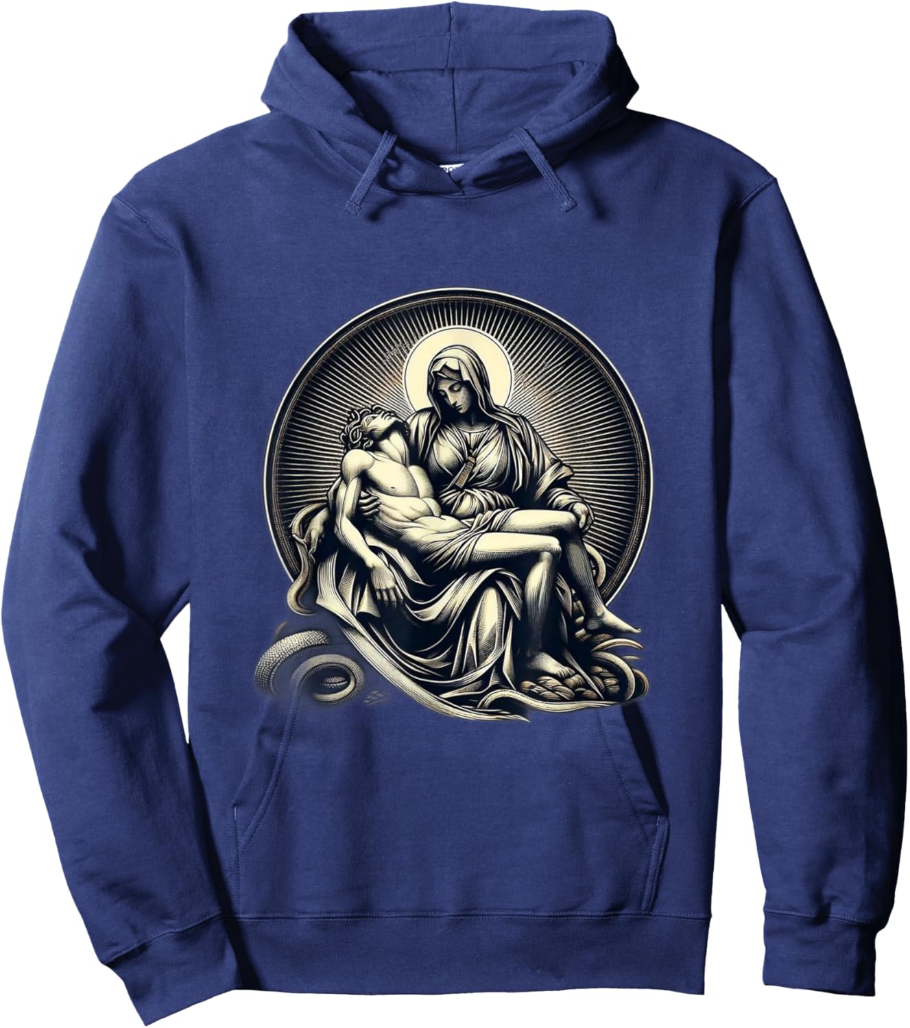 Michaelangelo's La Pieta Hoodie - Hoodie | Navy