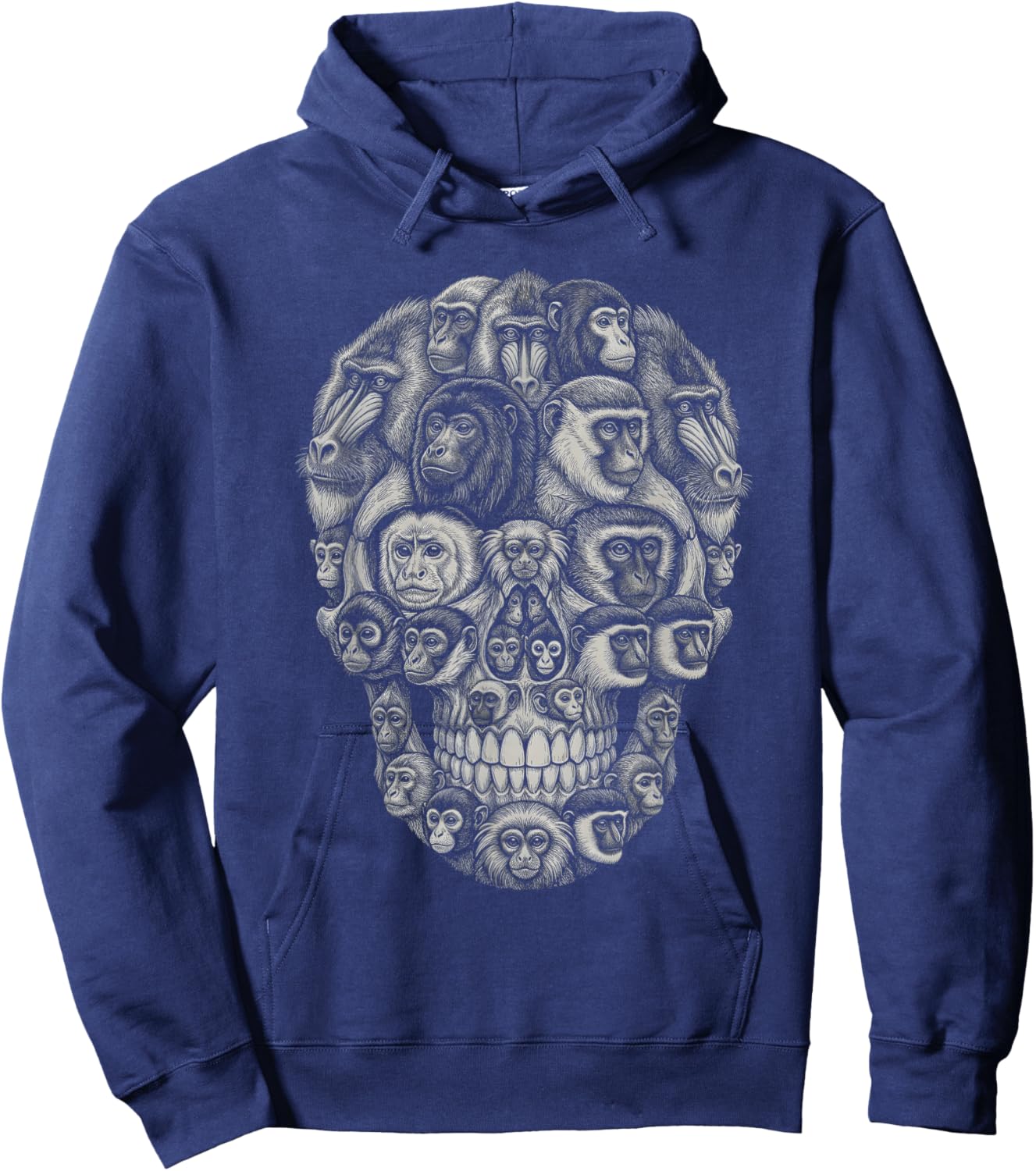 Skull Monkey Hoodie - Hoodie | Navy