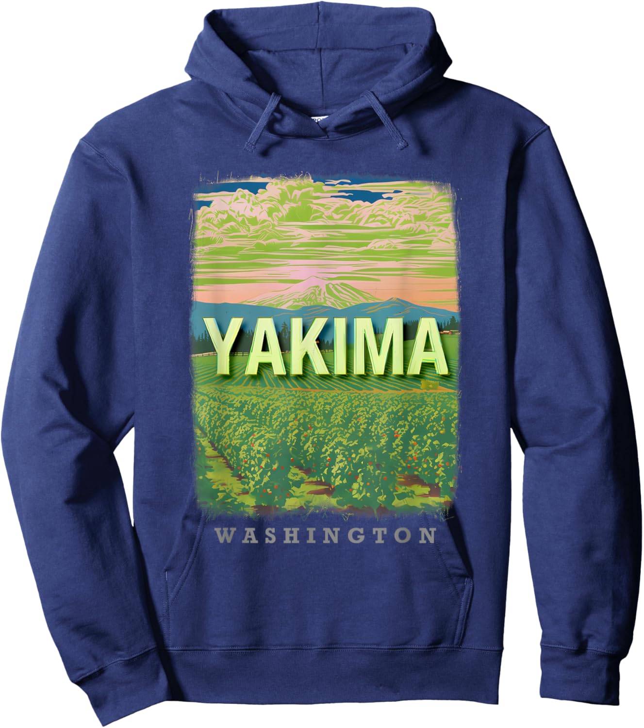 Yakima Washington WA Agricultural Abundance SD205 Hoodie - Hoodie | Navy