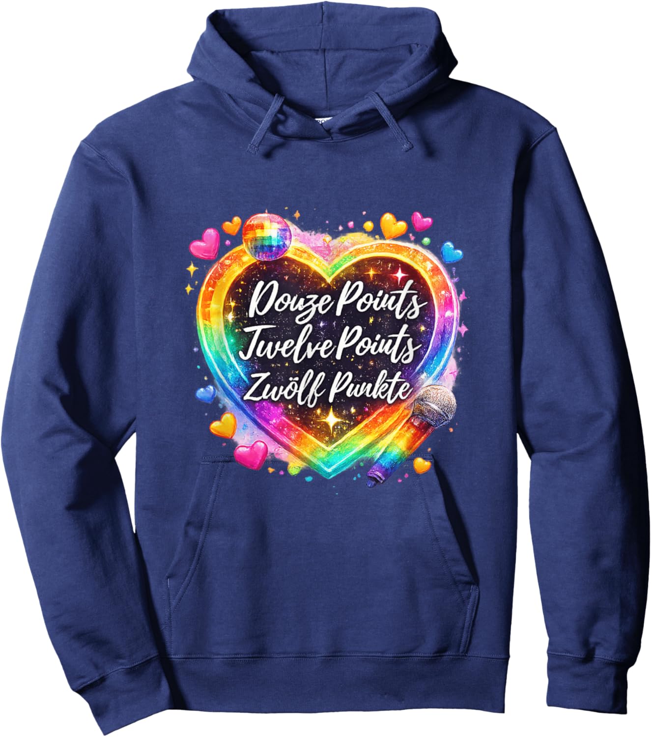 Zwölf Punkte - Motto zum Song Contest Grand Prix Hoodie - Hoodie | Navy