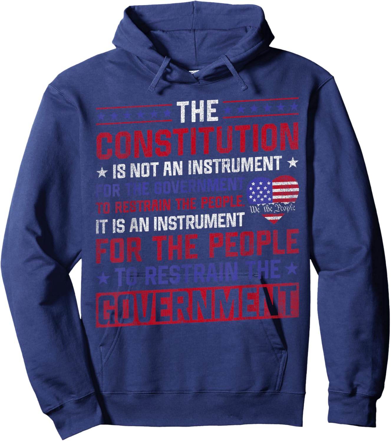 The Constitution is an Instrument - US Patriotic Hoodie - Hoodie | Navy