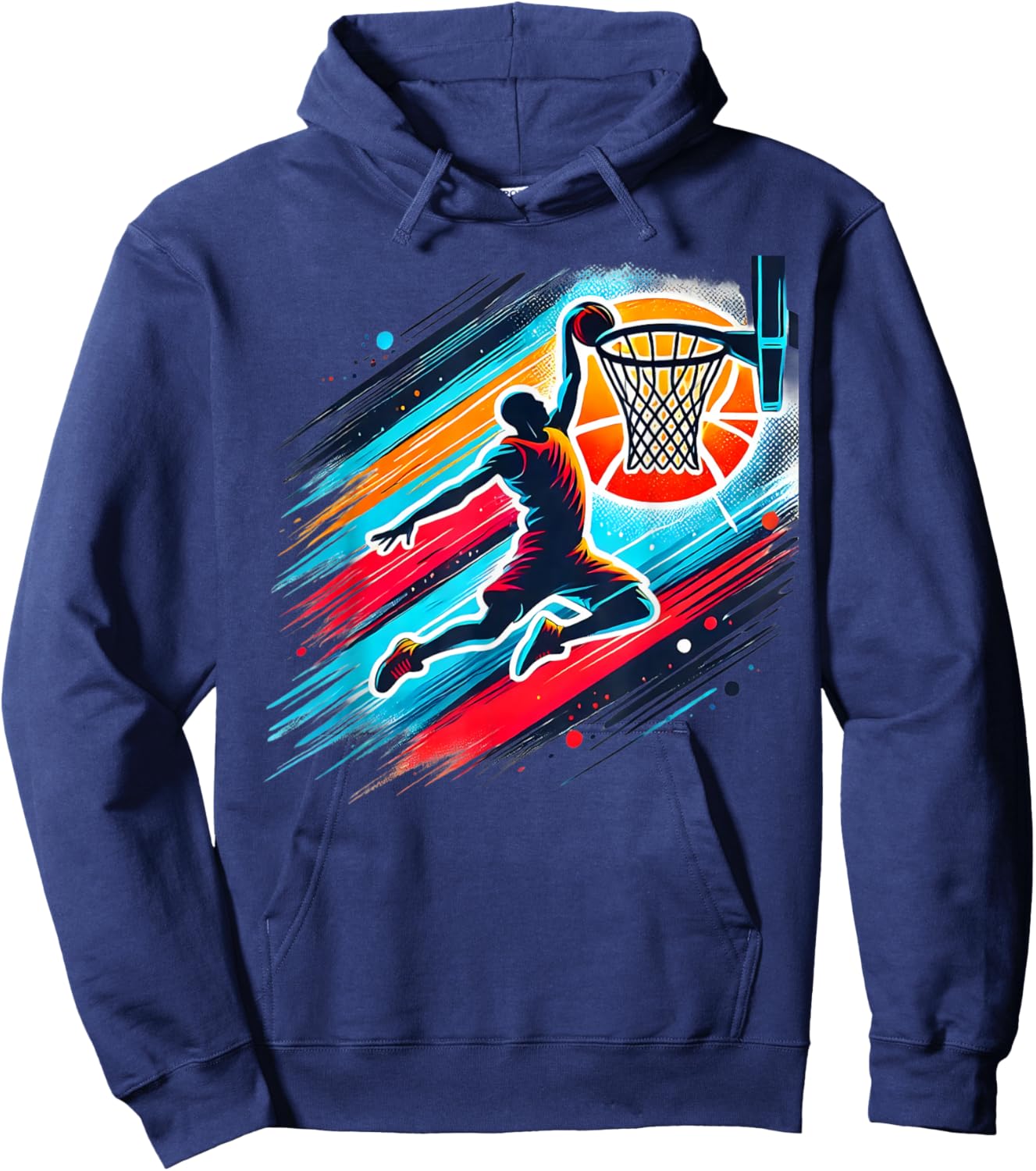 Cool Boys Basketball Shirts Men Kids Boys 10-12 12-14 Gifts Hoodie - Hoodie | Navy