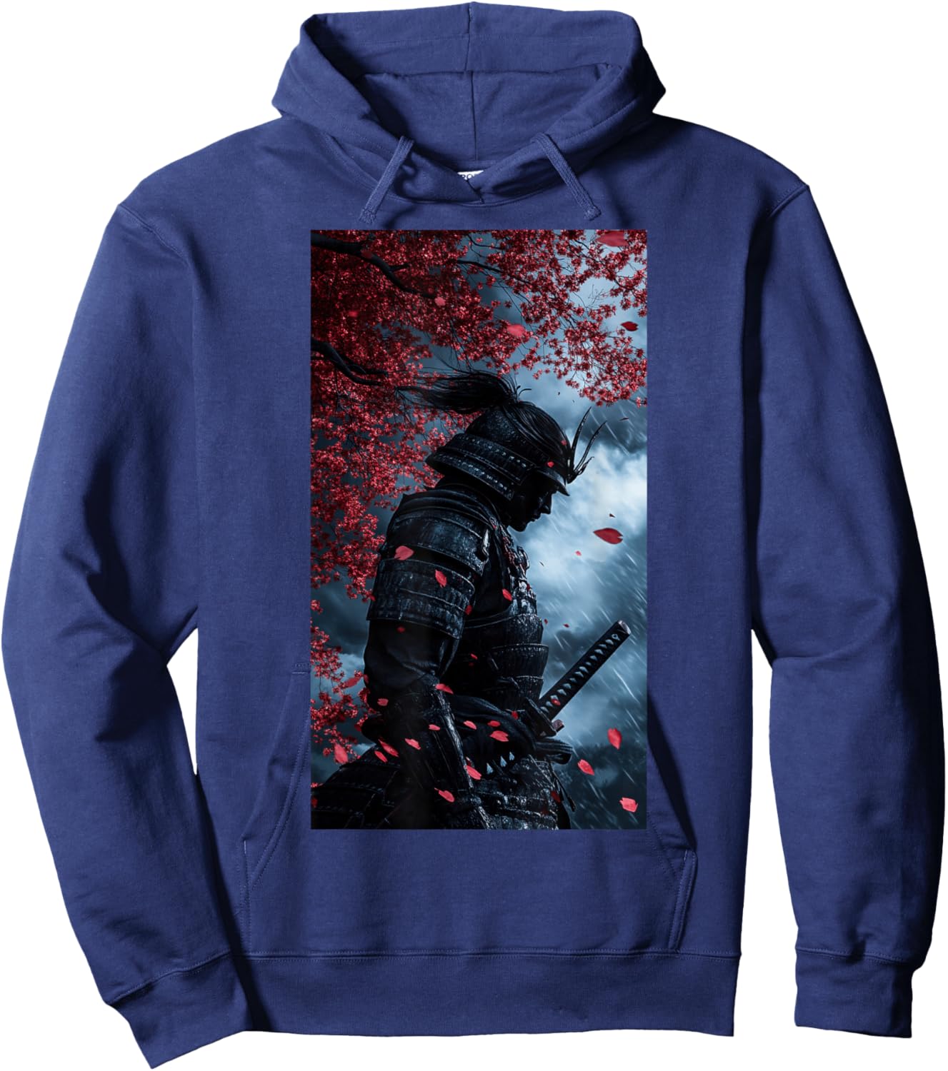 Samurai Warrior Japanese culture Ninja Katana Hoodie - Hoodie | Navy
