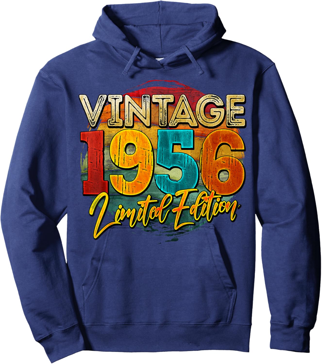 Vintage 70 Birthday Legend Turning 70yr Retro 1956 Hoodie - Hoodie | Navy