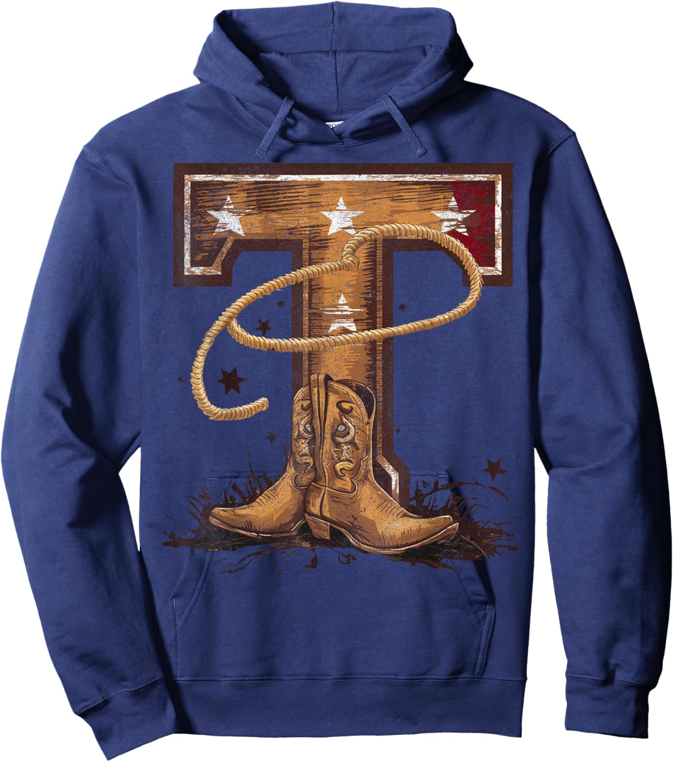 Texas Retro Vintage Hoodie - Hoodie | Navy