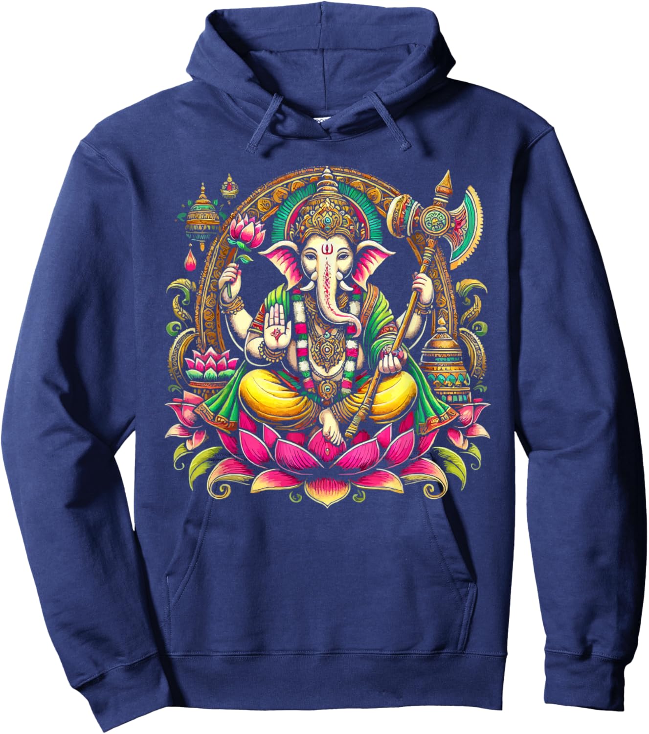 Ganesh Chaturthi Hindu Festival Elephant Lord Ganesha Hoodie - Hoodie | Navy