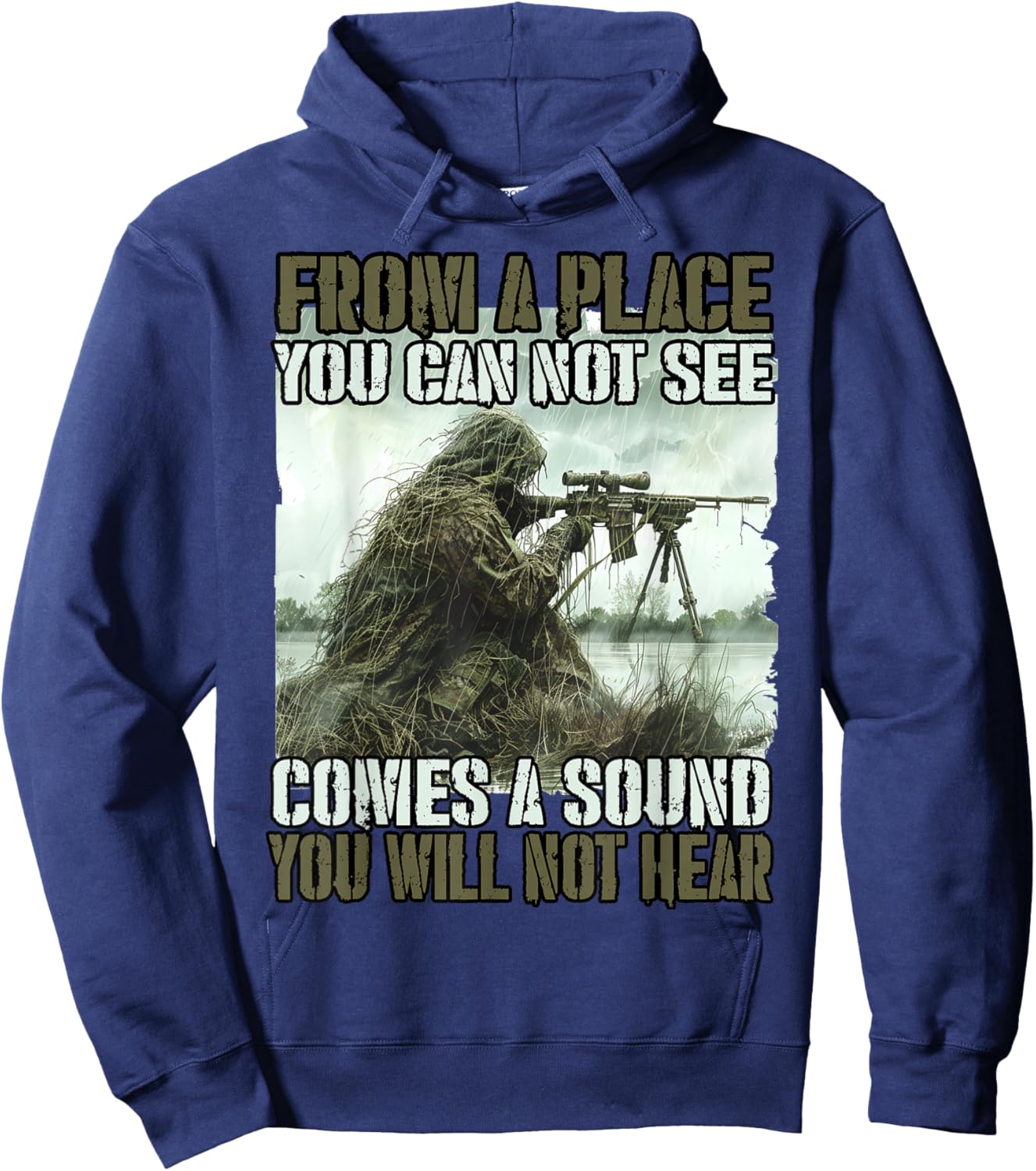 Bundeswehr sniper T ghillie camouflage suit KSK soldiers Hoodie - Hoodie | Navy