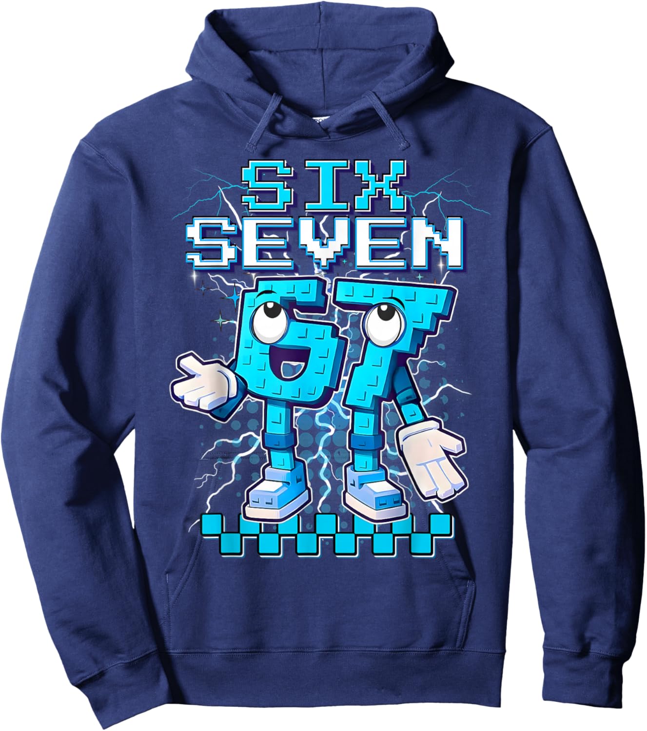 67 6 7 Six Seven Meme 6 7 Italian Brainrot 67 Gaming für Jungen Hoodie - Hoodie | Navy