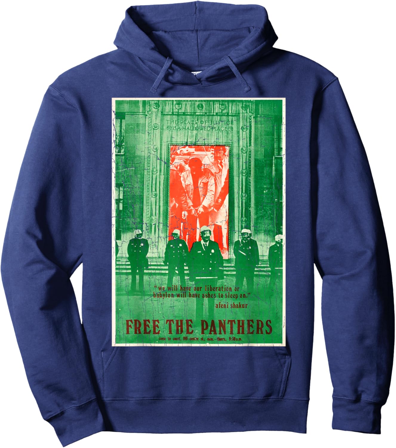 Vintage Retro Black History ART Design 8 Hoodie - Hoodie | Navy