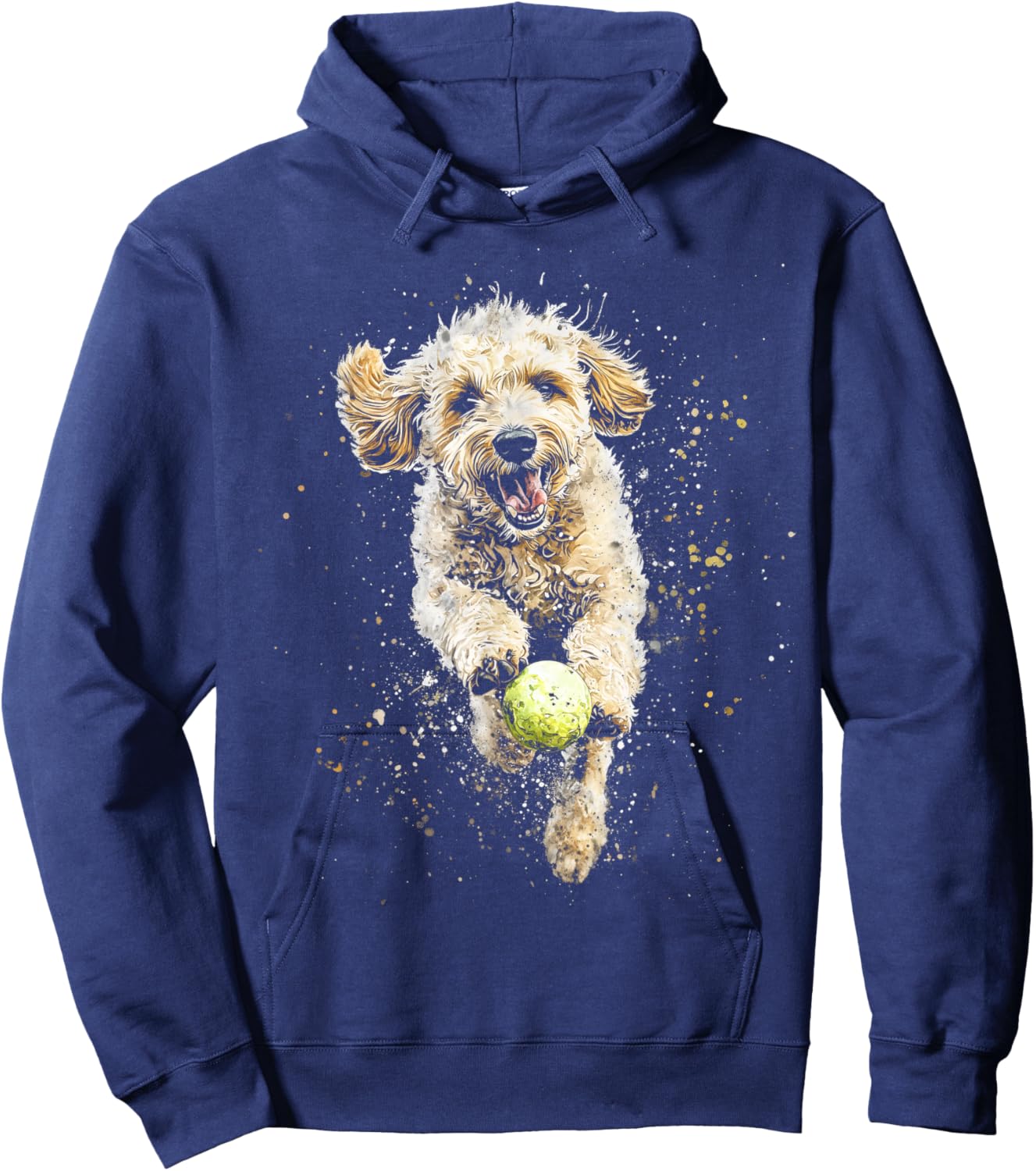 Goldendoodle Hunting Ball Cute Labradoodle Doodle Dog Mum Hoodie - Hoodie | Navy