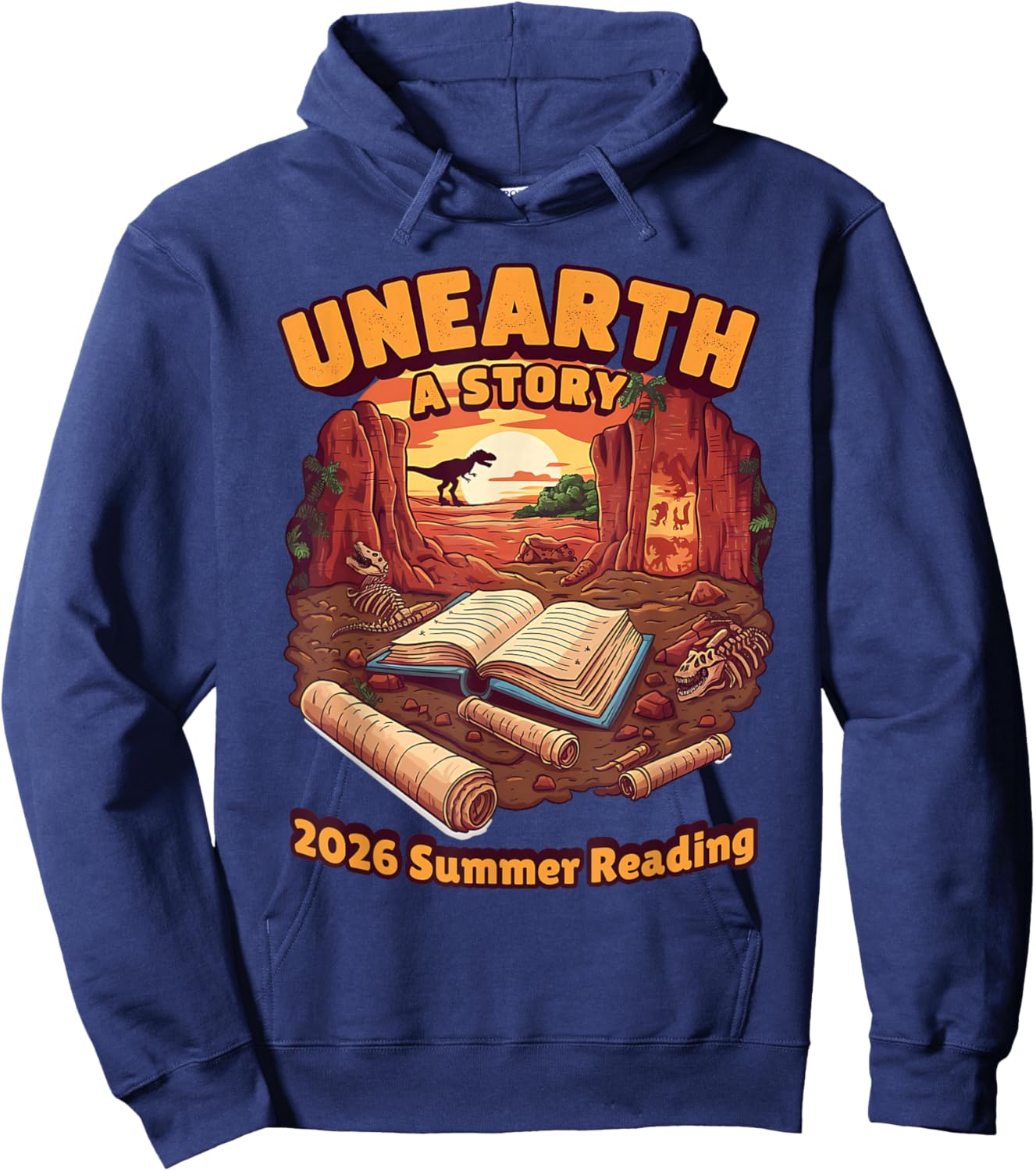 Unearth A Story (Summer Reading 2026) Hoodie - Hoodie | Navy