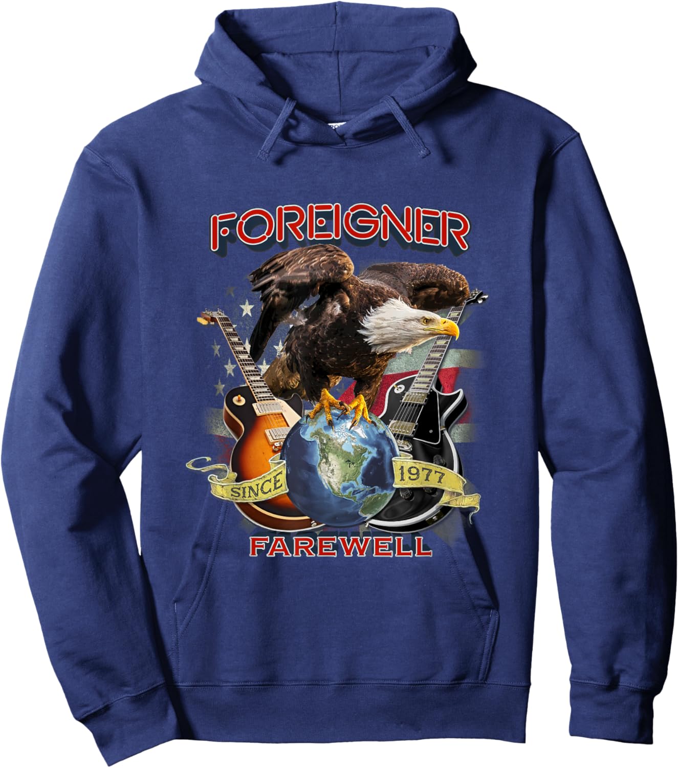 Foreigner Farewell Hoodie - Hoodie | Navy
