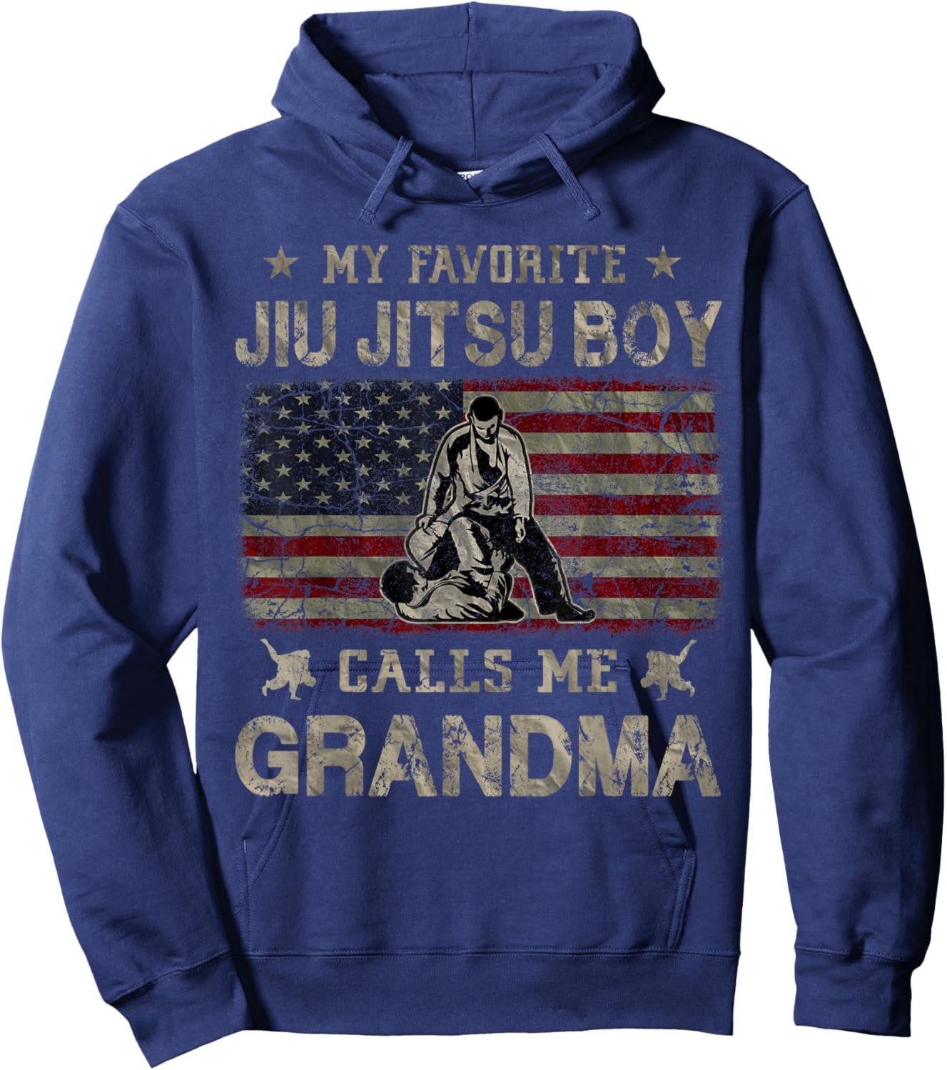 My Favorite Jiu Jitsu Boy Calls Me Grandma Mother's Day Hoodie - Hoodie | Navy