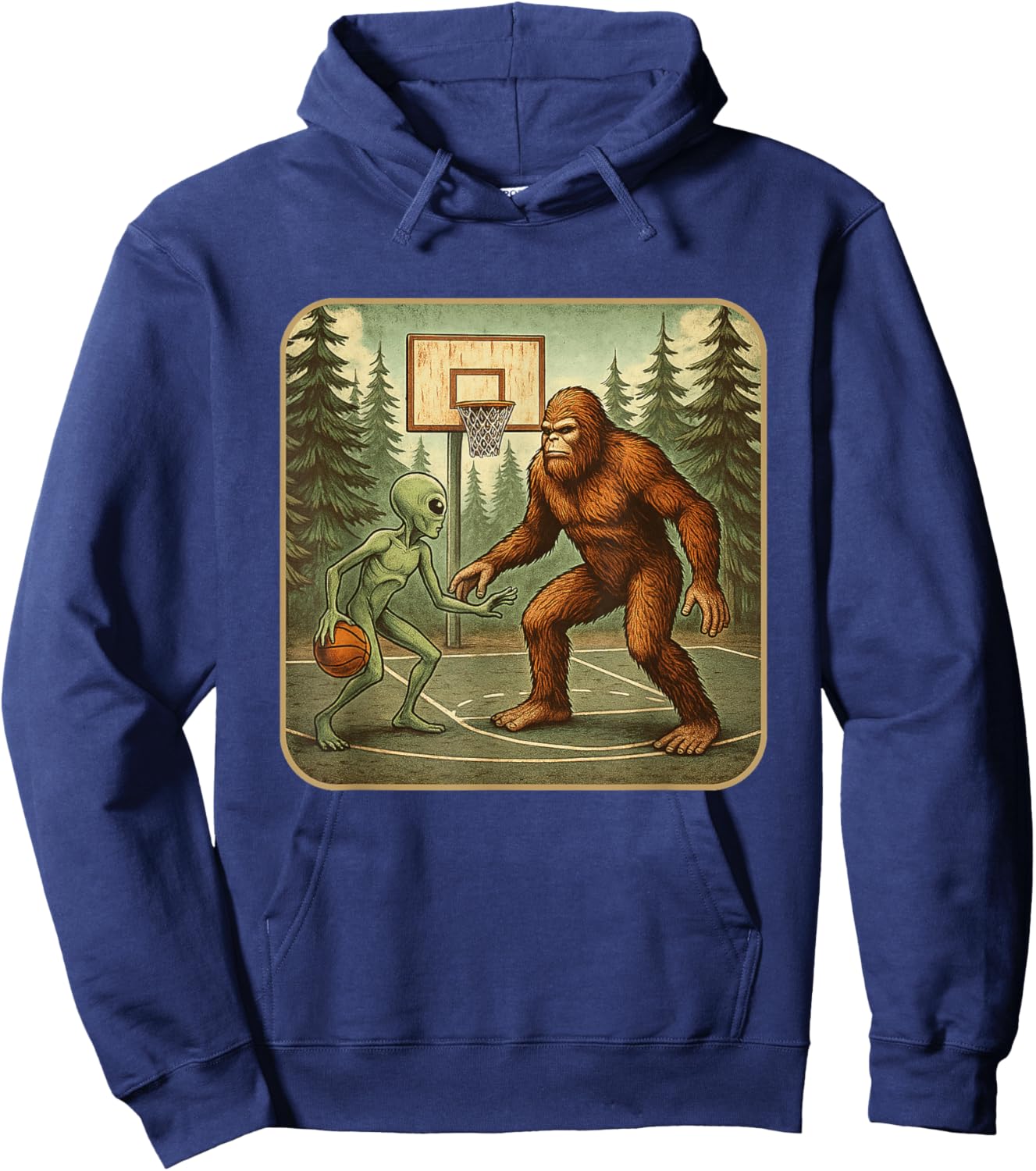 Basketball Shirt Graphic Basketball for Boys Hoodie - Hoodie | Navy