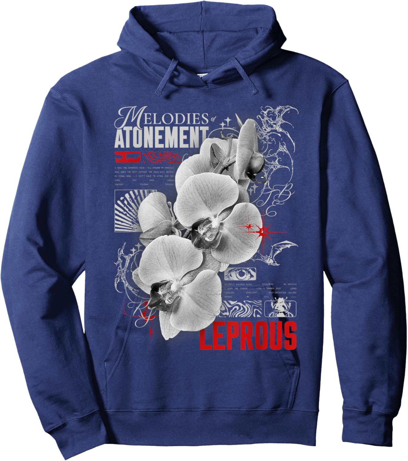 Leper - "Orchid" Hoodie - Hoodie | Navy