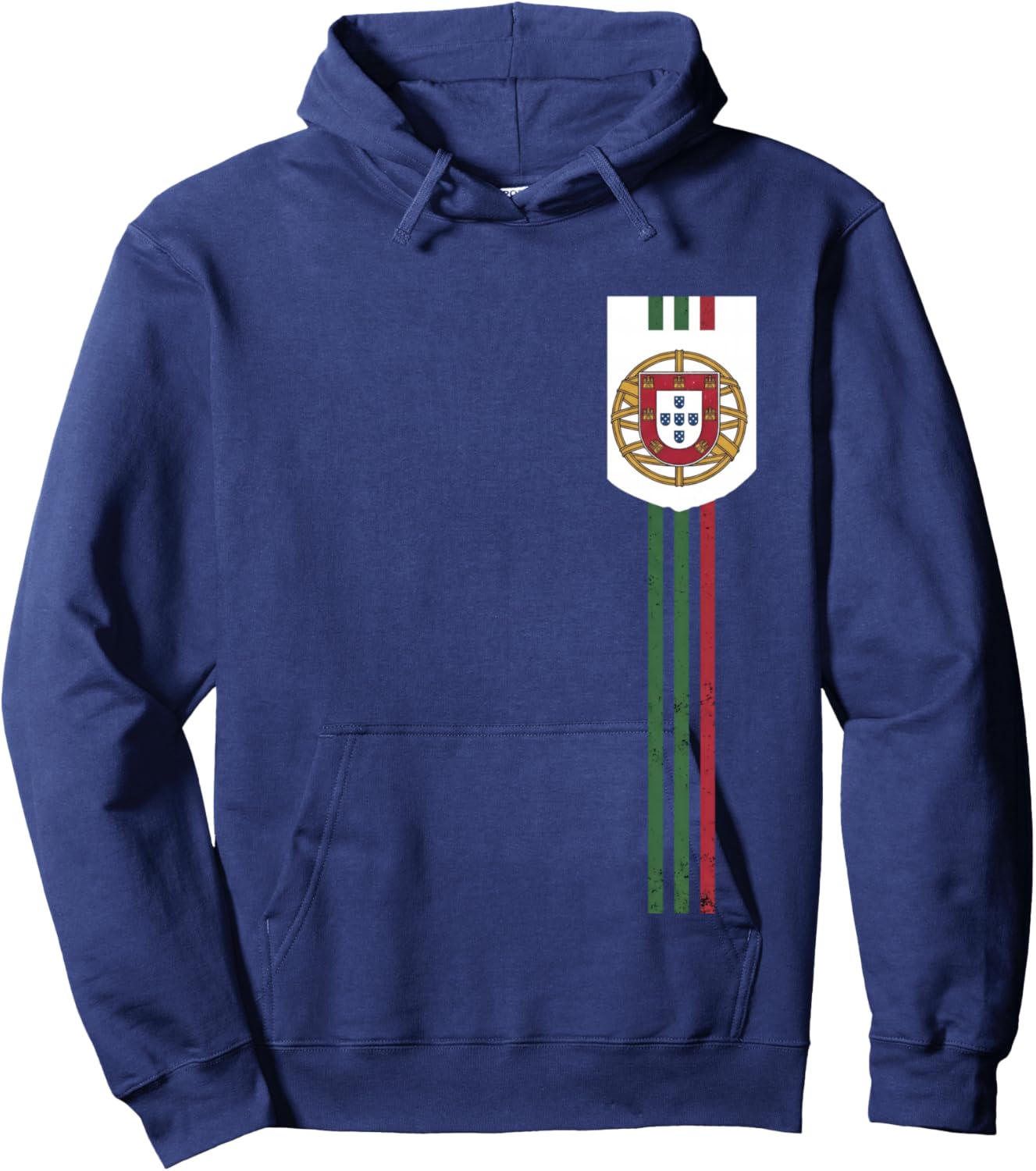 Rétro Vintage Manche Longue Hoodie - Hoodie | Navy